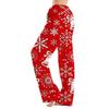 Women's Christmas Print Loose Fit Pajama Pants for Sleep and Home Relaxation