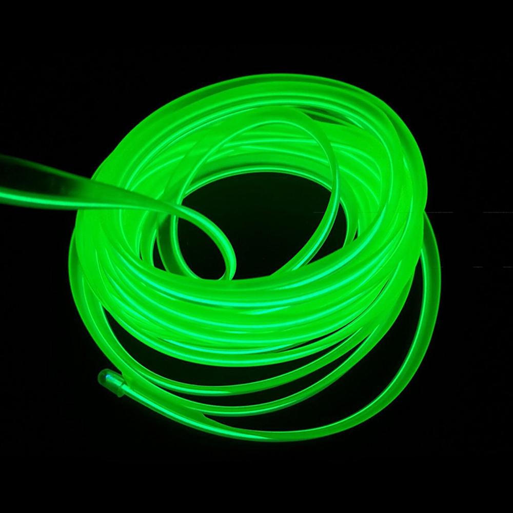 Car Interior Light Strip 2/3/5M Neon Atmosphere Glowing  Electrolum Inescent Light EL Wire Cable