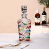 900ml Bunter Kristall Whiskey Karaffe Italien Zecchin Design Glasware Wein Set Regenbogen Gletscherriss Cognac Whisky Flasche Krug