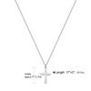 Exquisite Minimalist Gold Plated Single Layer Cross Pendant Necklace Unisex Fashion Jewelry For Men And Women