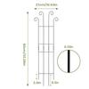 Garden Trellis Metal Vertical Growth Trellis For Plants Vine Support Stakes For Monstera Tomato Flowers Ivy Pots Garden Outdoor