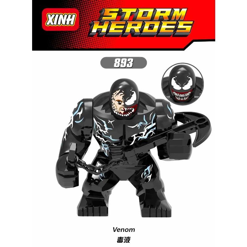 Filmy Marvel Mobilní humanoidní stavebnice Mini panenky Socha Venoma Masakru Hulka Skládačky, dětské narozeninové dárky