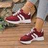 Lente Casual Sportschoenen voor Dames | Dikke Zool, Hoogte Verhogend, Veelzijdig, Retro Casual Schoenen, Gestreept Ontwerp, Damesschoenen, Sportschoenen