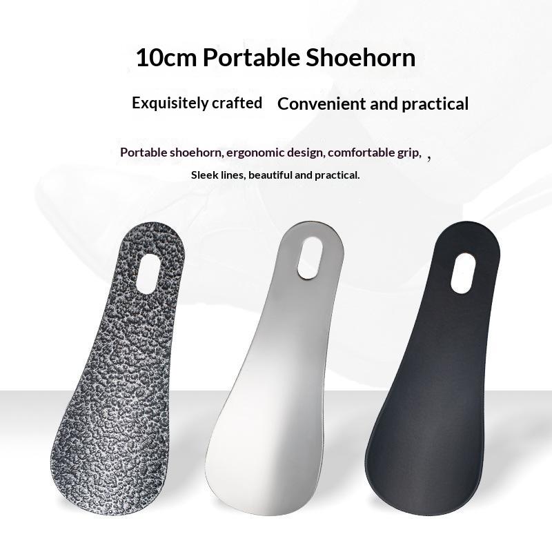Stainless Steel Shoe Horn Portable Shoe Lifter Wear Shoe Helper Shoe Helper Labor Saving Footwear Tool For Home Travel Use
