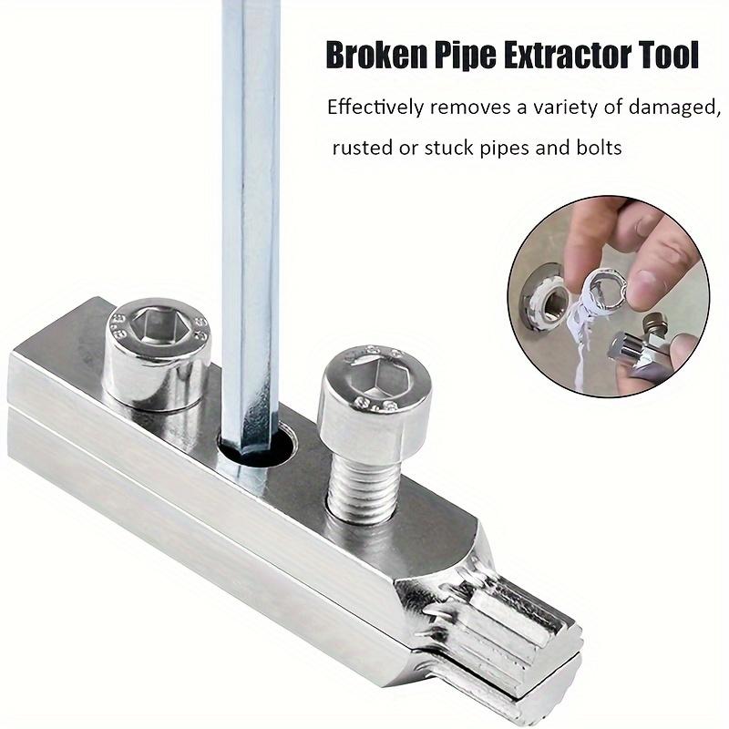 1pc Faucet Valve Broken Thread Extractor, 1/2 Inch & 3/4 Inch Broken Screw Removal Tool - All-in-One Pipe Thread Repair for Home & Industrial Plumbing
