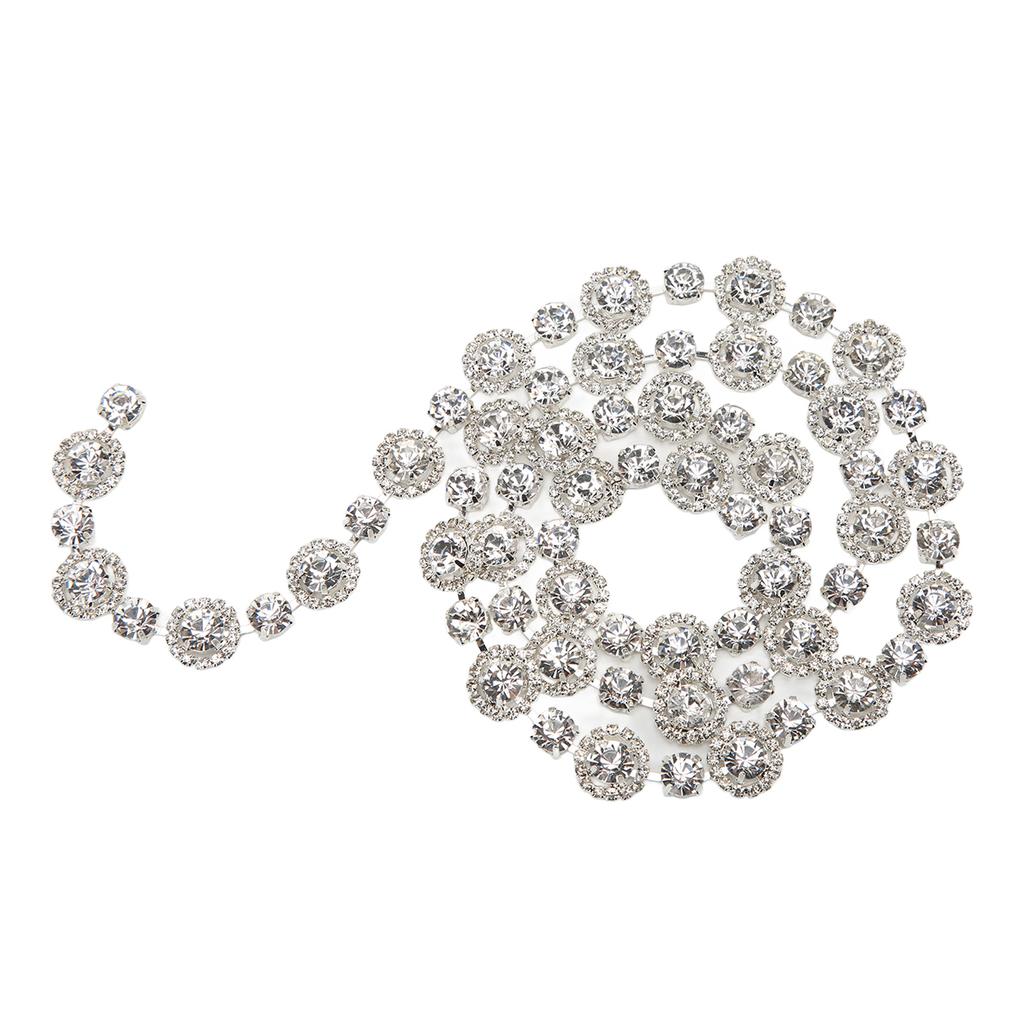 1yd Rhinestone Chain Strong Practicability Shining Dazzling Beautiful Rhinestone Claw Chain for DIY Garment Decoration