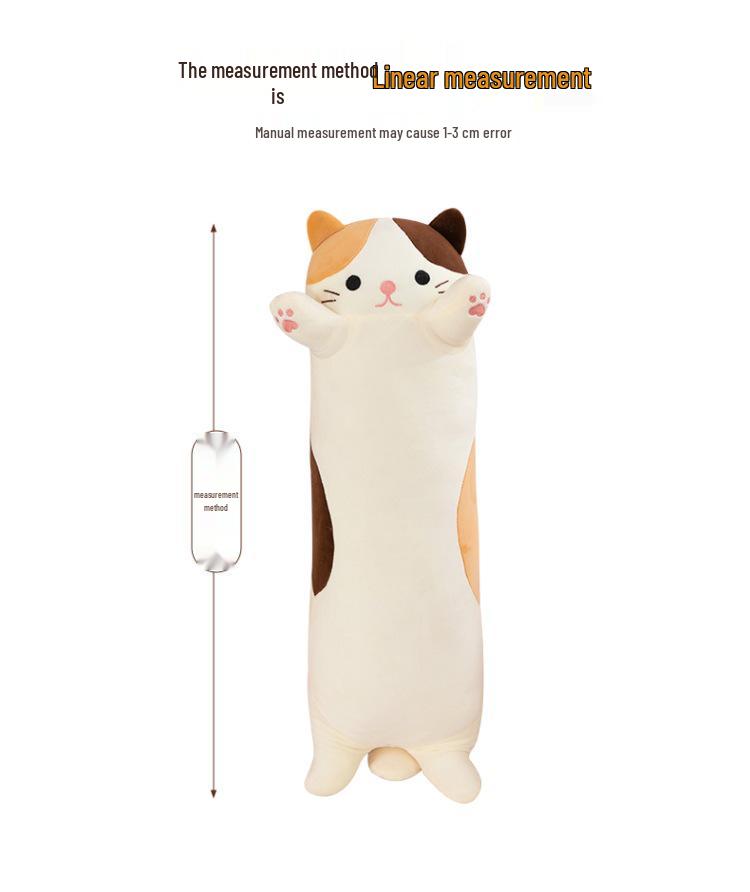 Plus Size Fat Cat Hugging Pillow - Plush Toy Backrest for Relaxing Sleep and Comfort