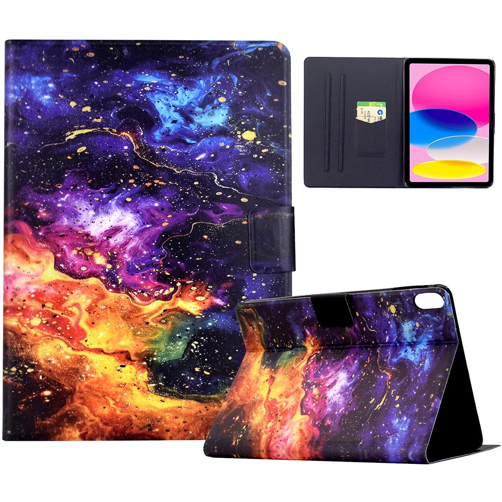 Stand Case for iPad (2025)/iPad 10.9 (2022) Pattern Printing Tablet Leather Cover with Auto Wake/Sleep