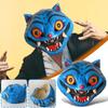 Blue Halloween Latex Mask Horror Latex Mask Masquerade Head Cover