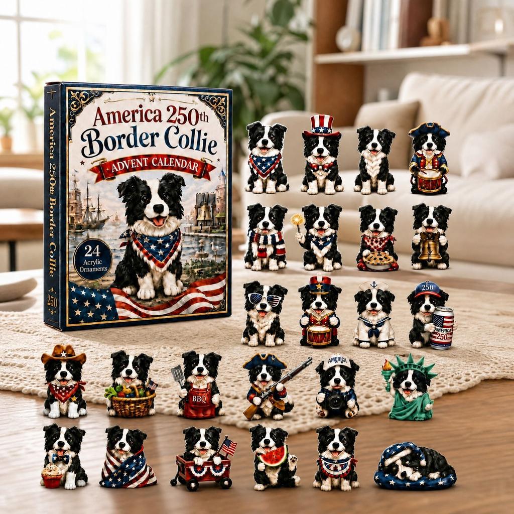 2D Flat Acrylic Airplane-Shaped Display Box for Puppy Independence Day