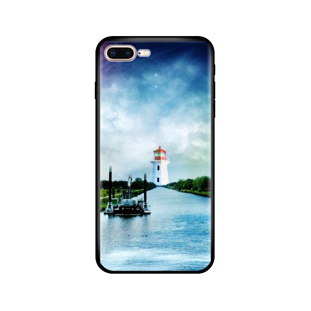 For Iphone 7 8 Case Silicon Soft Tpu Shell Cover For Apple iPhone 7 8 Plus Bag Funda Coque Etui Bumper Paiting Black Tpu Case