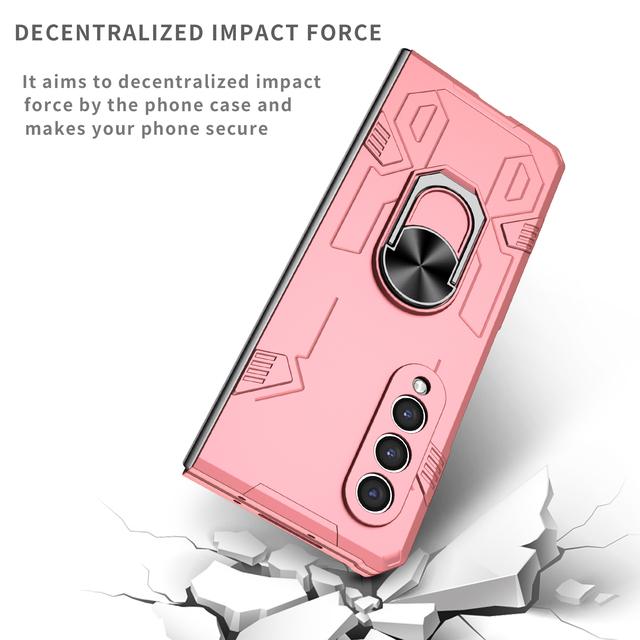 Drop Protection Stand Ring Cover Case For Samsung Galaxy Z Fold 3 4 Fold4 5g Fold2 Fold3 Fold 2 Anti -Sweat Hard Phone Cases
