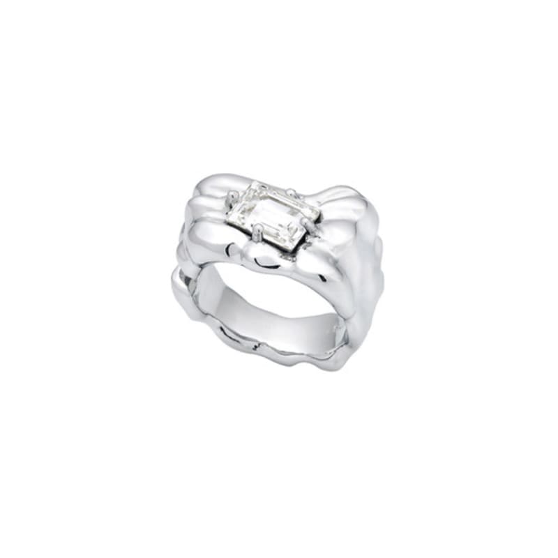 SENTIMENTS NO.322 [SILVER] GEOMETRY SQUARE ring