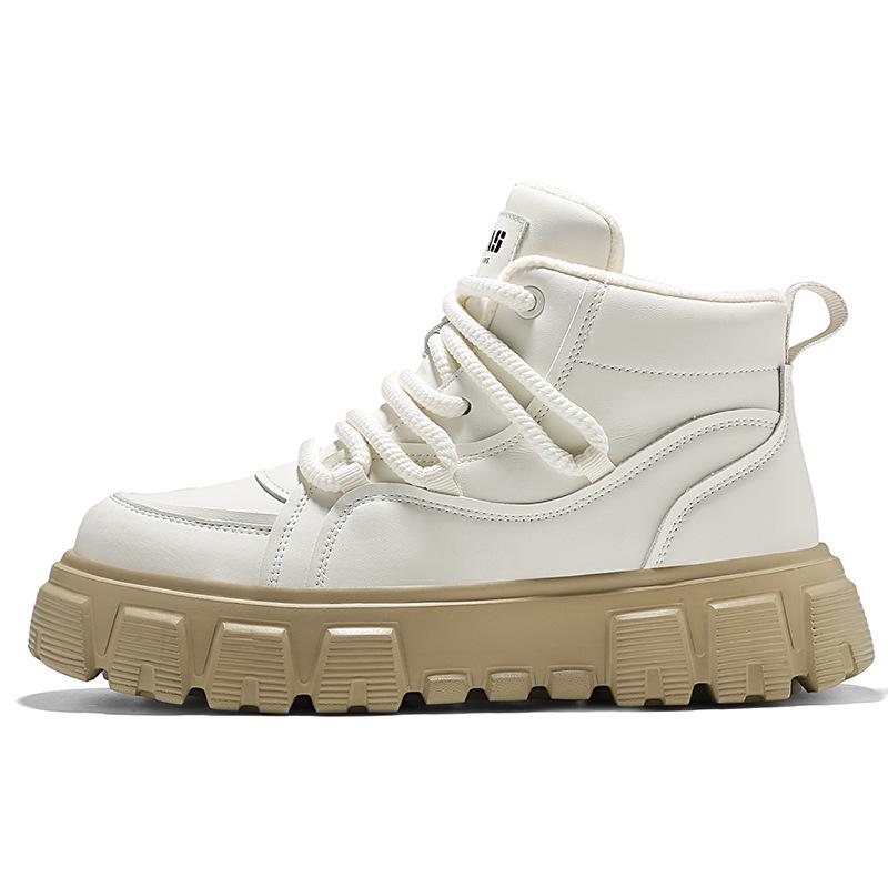Spring Arrival: Stylish Men s Lace-up Shoes with Thick Soles - Comfortable & Trendy Design 43