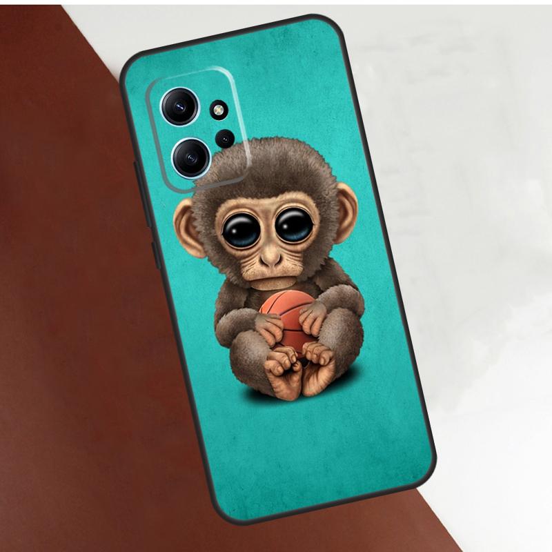 Monkey Gorilla Ape Baby Case For Xiaomi Redmi Note 12 11 10 8 9 Pro 12S 11S 10S 9S Coque For Redmi 12 9C 10C 12C