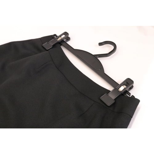 Sawafuji Days Bottom Hangers, Black, 325mm Wide, Set of 5, Made in Japan, for Skirts and Pants, Non-Marking, Space-Saving, with Non-Slip Backing, NDB-