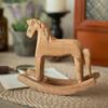 Dekoration Handsnidad Trähäst Dekoration Trämaterial Retro Handsnidad Häst Nordisk Stil Kreativ Skrivbordsdekoration Gåva
