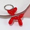 Translucent Candy Pearl Balloon Dog Keychain Pendant