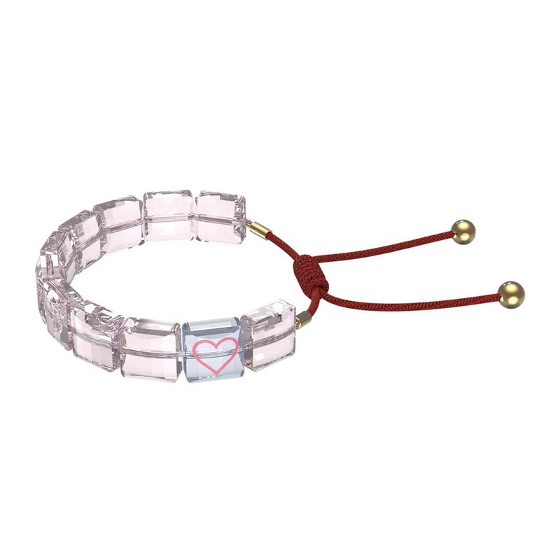 Swarovski Letra Heart Gold Tone Pink Bracelet Women s 5615001 золотой