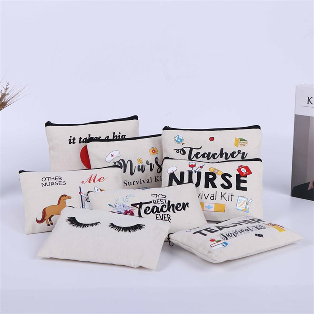 Makeup Bag Storage Sack Canvas Pouch Fine Workmanship Cartoon Fashionable Multipurpose Ple Style Chic Design Exquisite