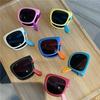 Colorful Folding Sunglasses Children Retro Square Frame UV 400 Outdoor Kids Cute Sunglasses Shades for Toddler Boys and Girls