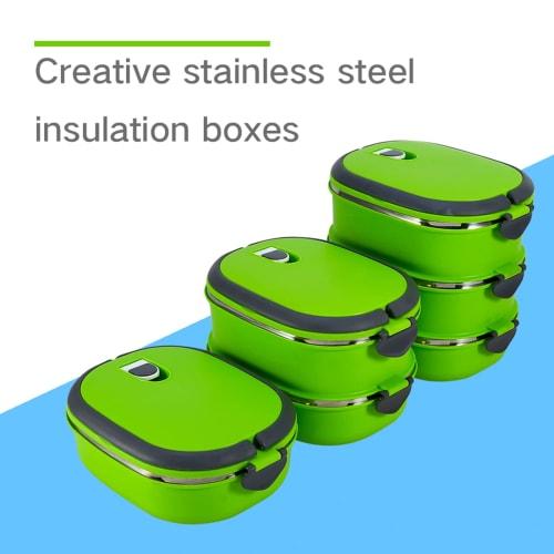 Jeffergarden Thermal Food Box, Insulated Lunch Box, Stainless Steel Vacuum Insulated Lunch Box, Food Storage, Keeps Food Warm, Hygienic, Safe, Portabl