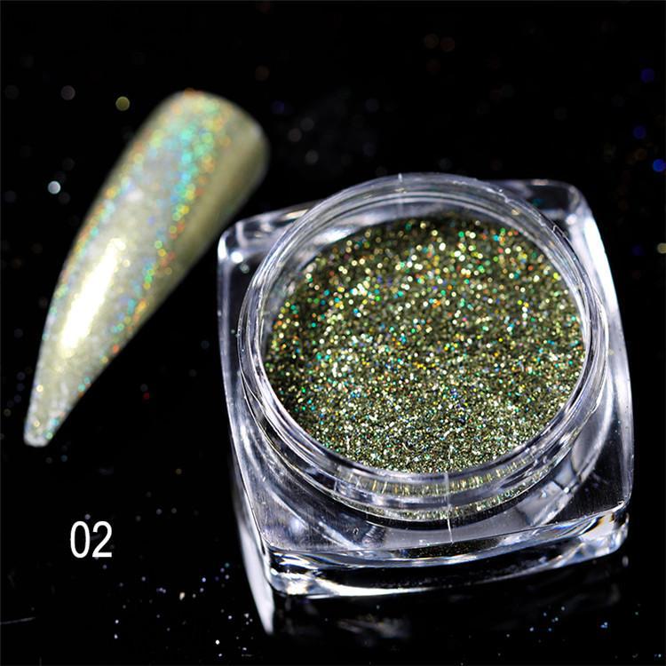 Fantasy Laser Nail Art Glitter: Classic Magic Mirror Powder