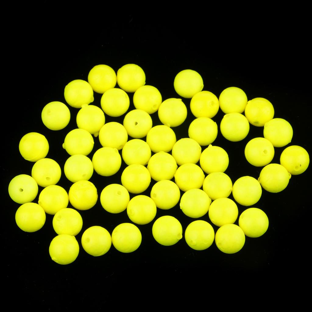 Approximately 50 Fishing Floats, EVA Beads, High Recognition, Night Fishing, 3