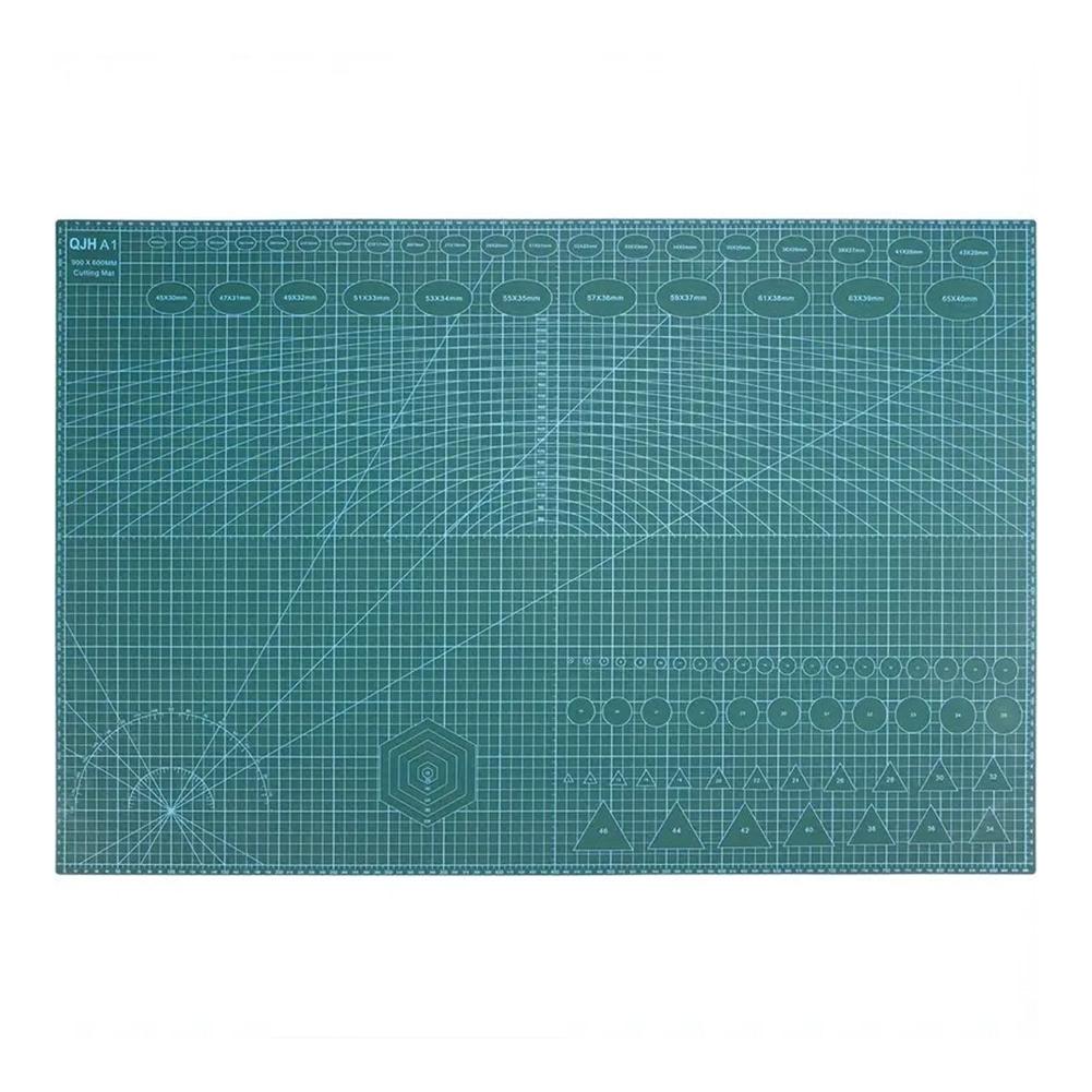 Self Healing Cutting Mat Gridded Cutting Board Double-Sided 3 Layer Cutting Pad 90x60cm Rotary Cutting Board for Sewing Quilting