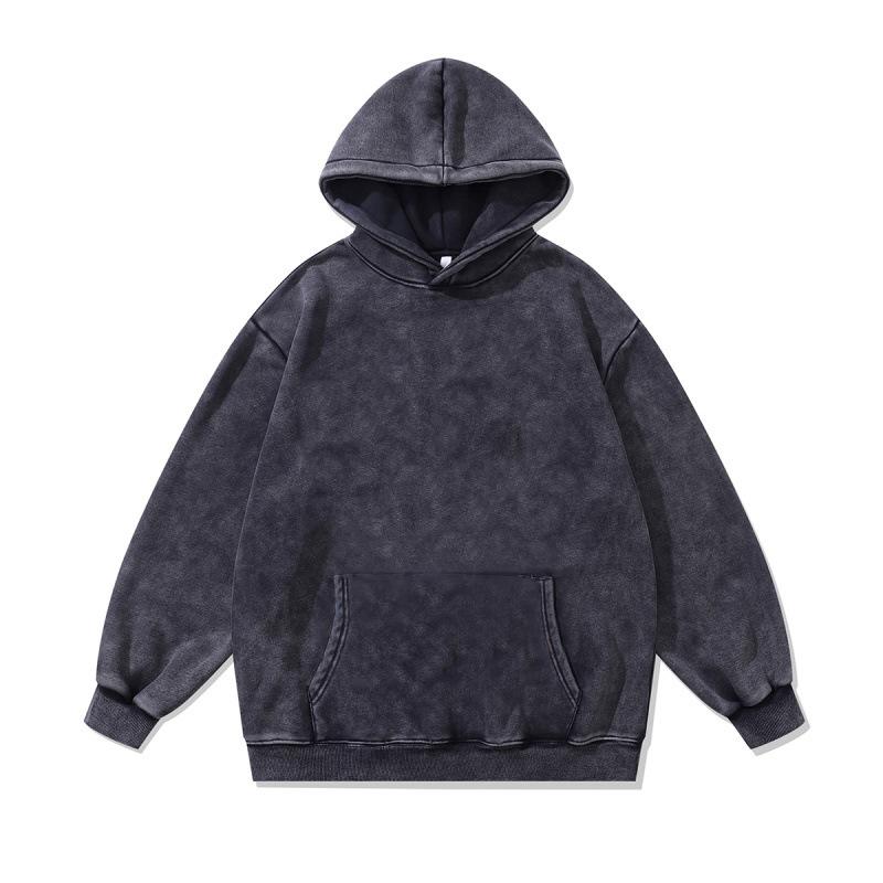 Niche Trend Cartoon Digital Direct Injection Printing Hoodie 430G Heavy Cotton Washed Sweater Men And Women Tide