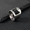 Stainless Steel Mesh Men's Titanium Ring Set - 5-Piece Fashion Collection