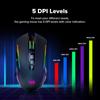 Souris gaming double mode sans fil/filaire Redragon M910-KS RANGER LITE RGB2.4G, 8000 DPI, boutons de tir rapide - Noire