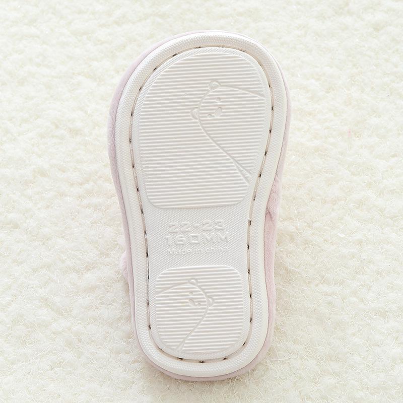 Kids' Warm Winter Cartoon Slippers - Non-Slip Indoor Cotton Footwear for Boys & Girls