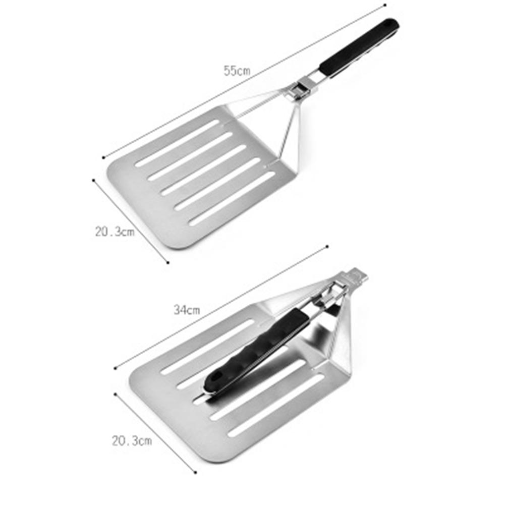 

Лопатка для пиццы из нержавеющей стали, складная, с нескользящей ручкой для кухни