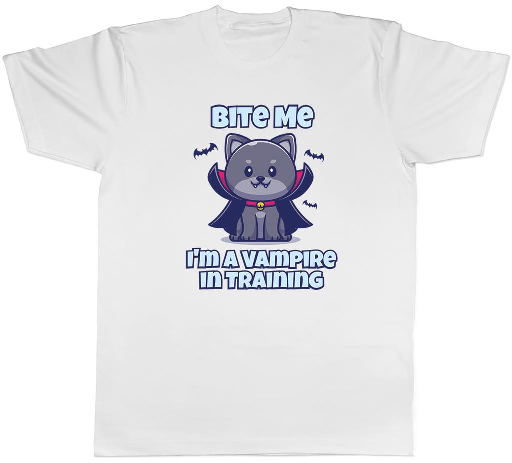 Bite Me Halloween Unisex T-Shirt Ich bin ein Vampir im Training Unisex Tee Geschenk