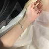 Kleine Groene Slang Licht Luxe Slangvormige Zirkonia Armband Super Flash Verstelbaar High-end Armband