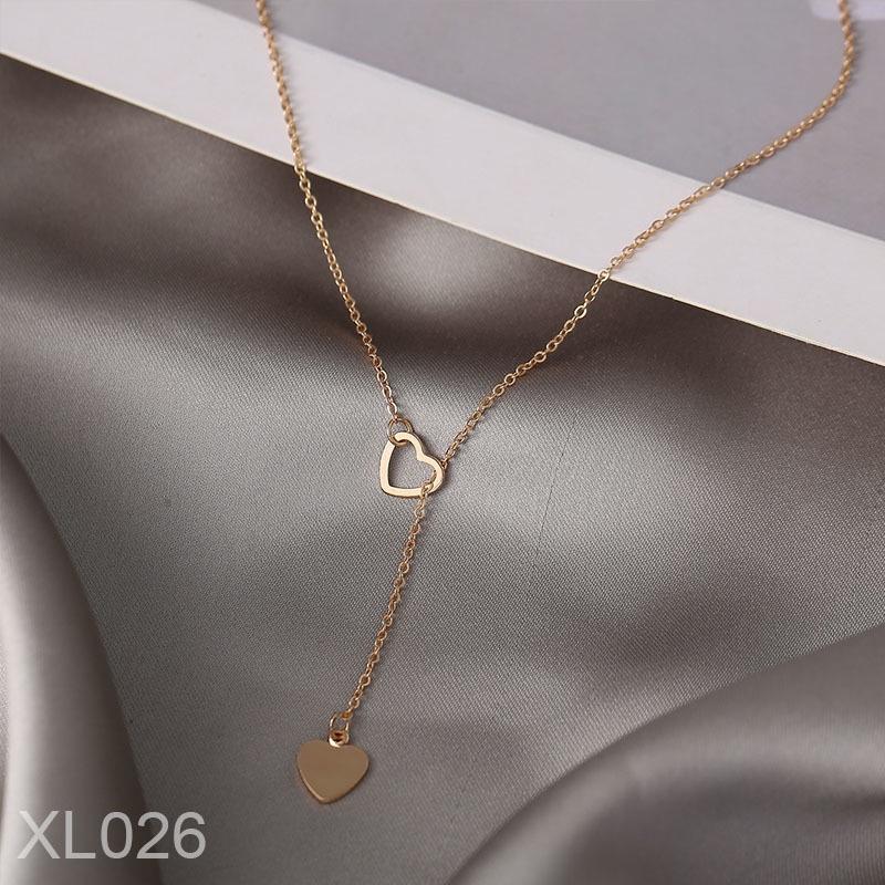 Women's Love Double-layer Clavicle Necklace, Minimalist Ins Style, Unique Influencer Trending Neck Chain
