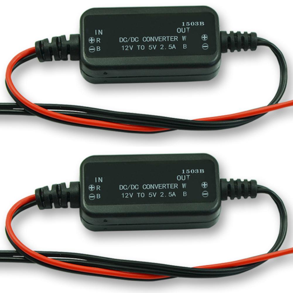 2PCS DC Voltage Reducer Converter 12V To 5V 2.5A Regulator DC-DC Step Down Module Power Converter Transformer Model