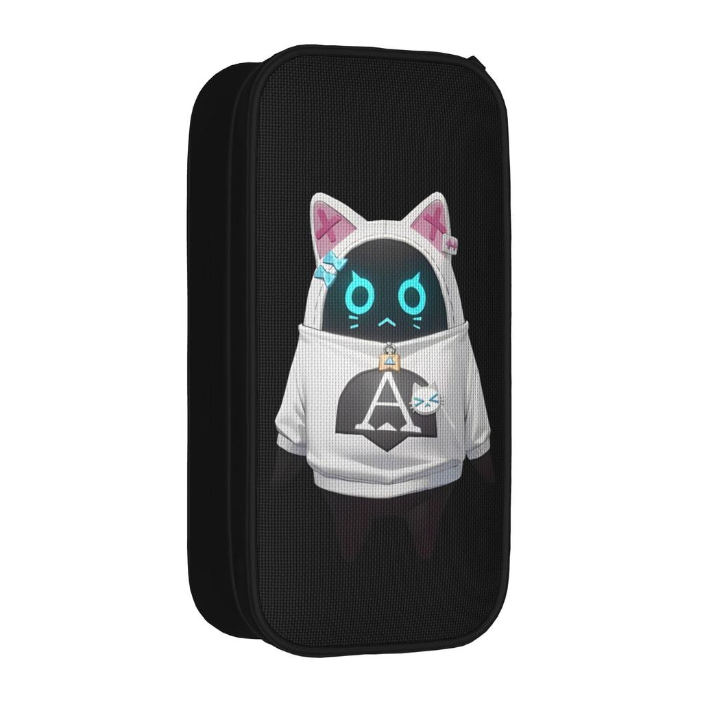 Lovely Meowboo A Zenless Zone Zero Pencil Case Pencil Pouch Pen Holder Kids Large Storage Bag Students School Zipper Stationery