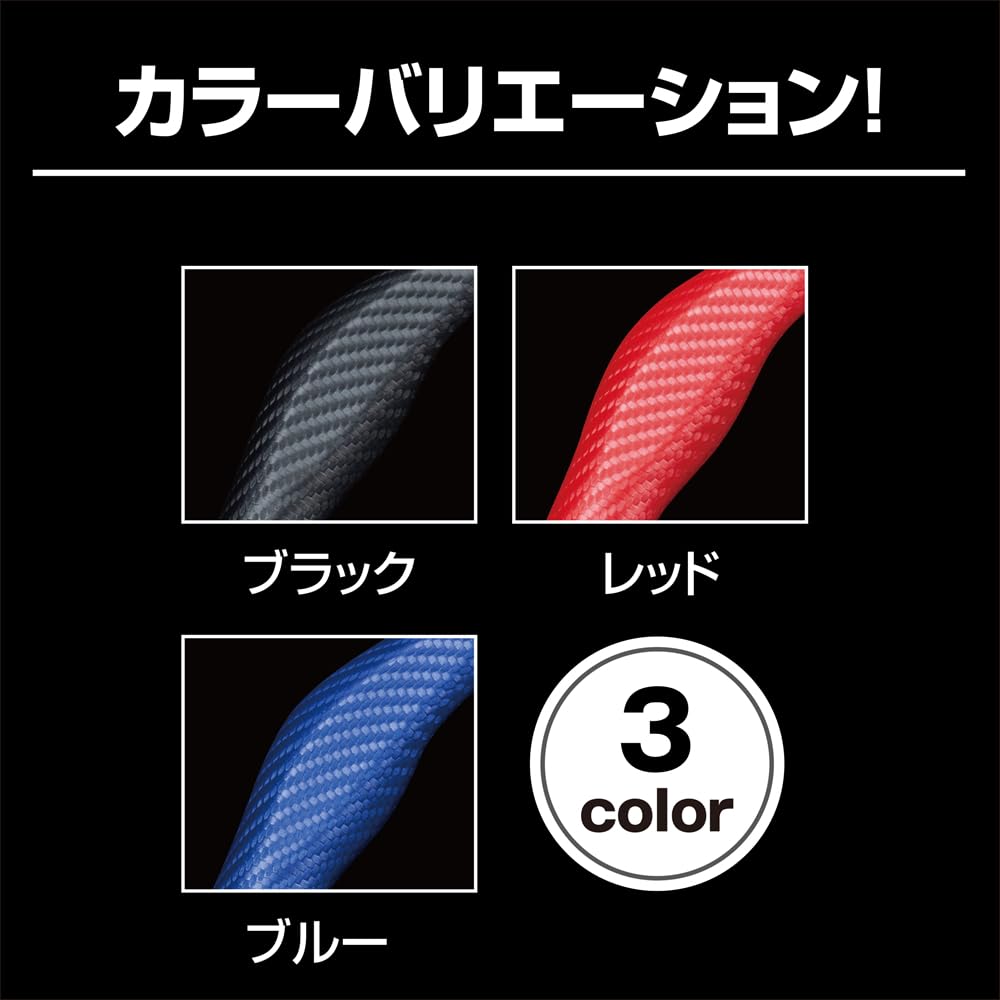 Clazio 09EEC0021E Easy Grip Steering Wheel Cover, Carbon Style, Blue