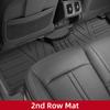 LUCKEASY Right Drive for Kia Sorento MQ4 4th Gen Fuel 2021-2025 6Seats TPE 3D Floor Mats Trunk Pad Backrest Pad Car Accessories