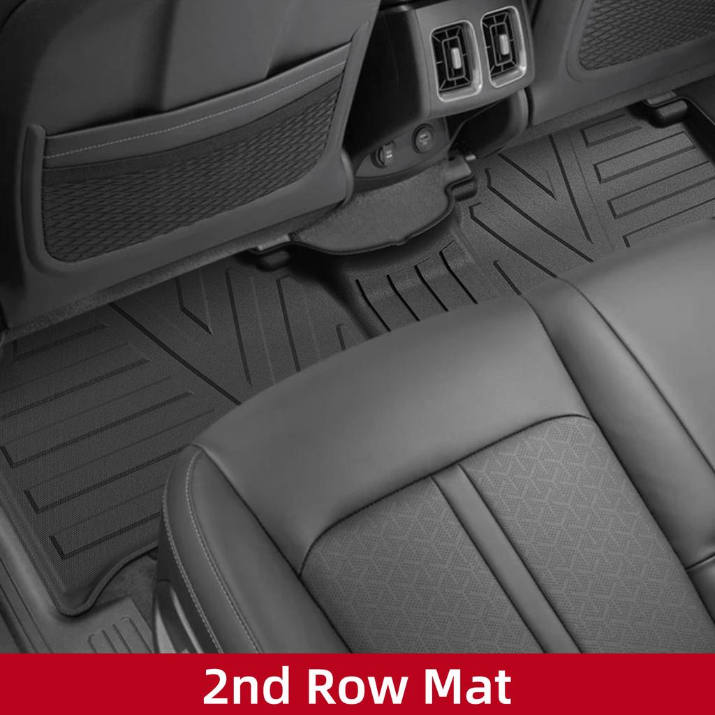 LUCKEASY Right Drive for Kia Sorento MQ4 4th Gen Fuel 2021-2025 6Seats TPE 3D Floor Mats Trunk Pad Backrest Pad Car Accessories