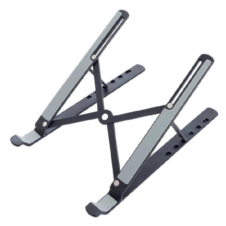 

Vertical Laptop Stand Desktop Stand Holder 6 Gear Adjustable Dock Space Saving Laptop Stand for Desk Laptop чорний