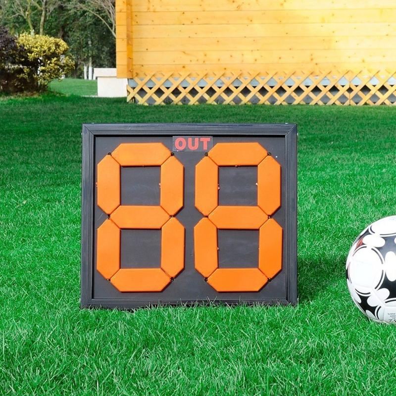 Football Soccer Substitution Board Double Side Display Manual Substitution Board Outdoor Sports Accessories Enduring