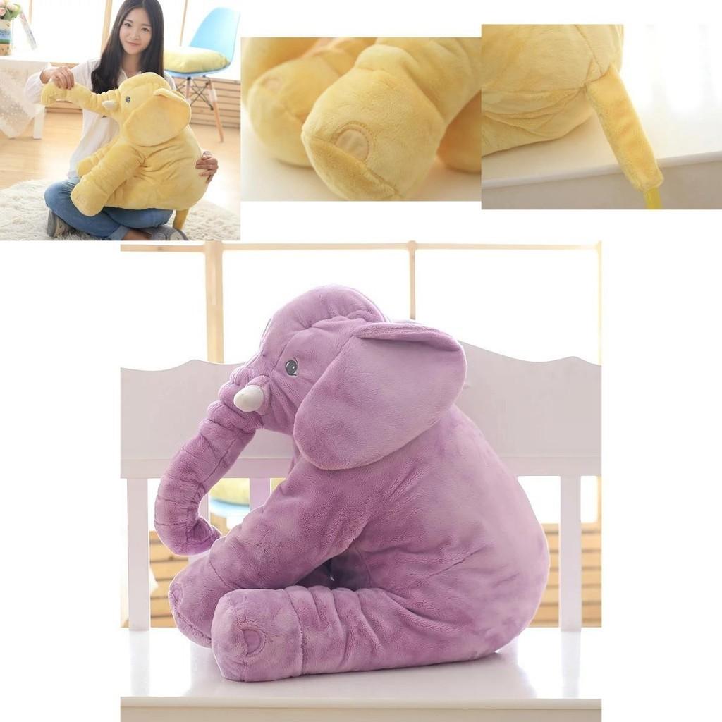 Super Soft Plush Elephant Toy Pillow For Kids' Sleep And Play 40cm-80cm