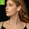 Mini Love Moissanite Stud Earrings, Daily Versatile Heart-Shaped S925 Sterling Silver Stud Earrings For Women