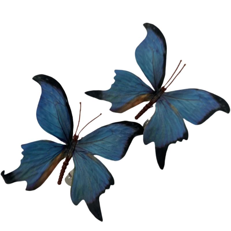 

A Pair Of Thai Fairy Butterfly Flower Shoe Buckles Phalaenopsis Shoe Flower Sandals Accessories Seaside Simulation Buckles Decor