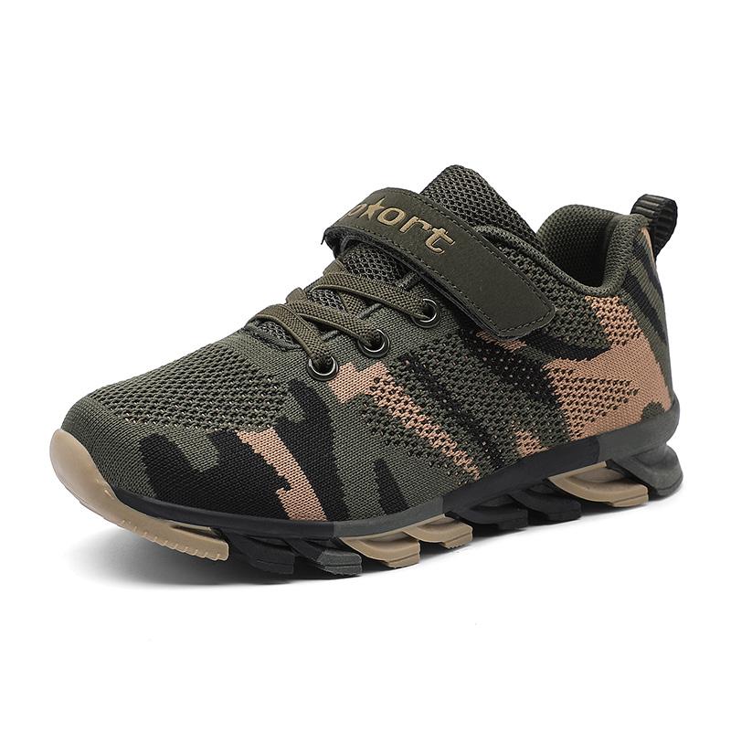 Fashion Children Shoes Boys Sneakers Al Camouflage Kids Casual Sneakers Breathable Comfortable Sports Tennis Shoes for Boy