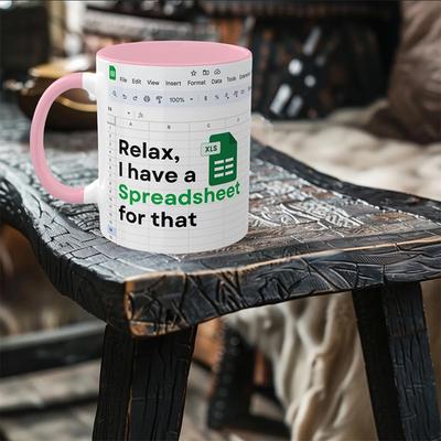 Excel Mönster Kaffemugg Keramisk Tekopp Kreativ Bords Kaffekopp Bärbar Vattenmugg Juice Mjölkkopp Kontor Hem Rolig Gåva