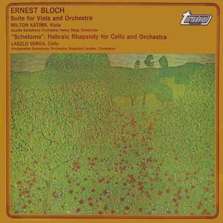 

LP Record ERNEST BLOCH MILTON KATIMS SEATTL Suite For Viola And Orchestra Sc TV34622S Turnabout 1977 UK Classical Used
